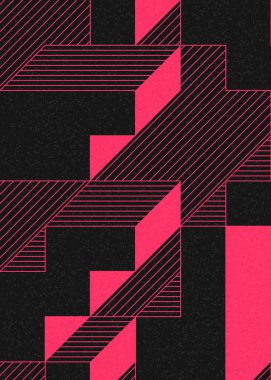 Edward Zajecs 2. Cubo 'nun 1971' deki uygulaması. Esasen 8 taştan oluşan bir Truchet fayans seti ve yerleştirme sanatı illüstrasyonu için kurallar.