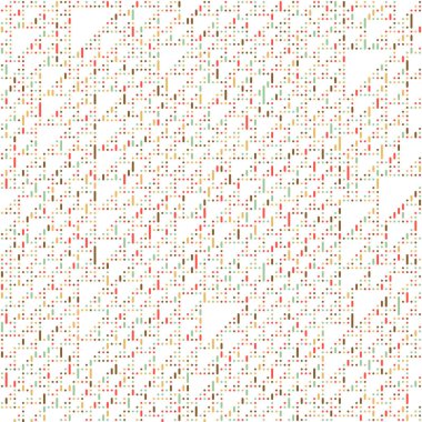 Kural 110 Komşuları 3 İlköğretim Hücresel Otomaton Rastgele tohum Örnek Uygulaması