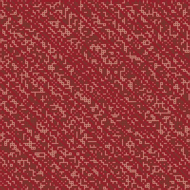 Kural 231 Komşuları 3 İlköğretim Hücresel Otomaton Rastgele tohum Örnek Uygulaması