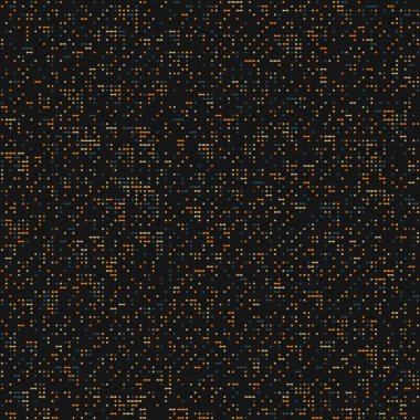 Kural 195 Komşuları 3 İlköğretim Hücresel Otomaton Rastgele tohum Örnek Uygulaması