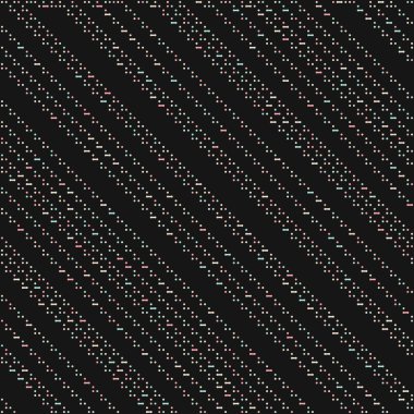 Kural 52 Komşuları 3 İlköğretim Hücresel Otomaton Rastgele tohum Örnek Uygulaması