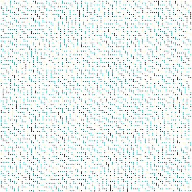 Kural 85 Komşuları 3 İlköğretim Hücresel Otomaton Rastgele tohum Örnek Uygulaması