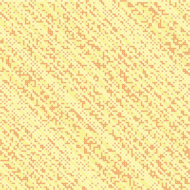 Kural 243 Komşuları 3 İlköğretim Hücresel Otomaton Rastgele tohum Örnek Uygulaması