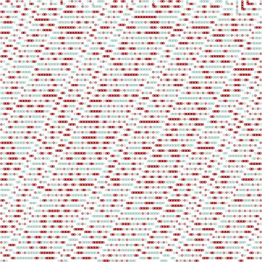 Kural 21 Komşular 3 İlköğretim Hücresel Otomaton Rastgele tohum Örnek Uygulaması