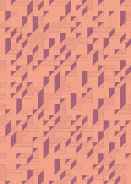 Edward Zajecs 2. Cubo 'nun 1971' deki uygulaması. Esasen 8 taştan oluşan bir Truchet fayans seti ve yerleştirme sanatı illüstrasyonu için kurallar.