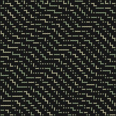 Kural 117 Komşuları 3 İlköğretim Hücresel Otomaton Rastgele tohum Örnek Uygulaması