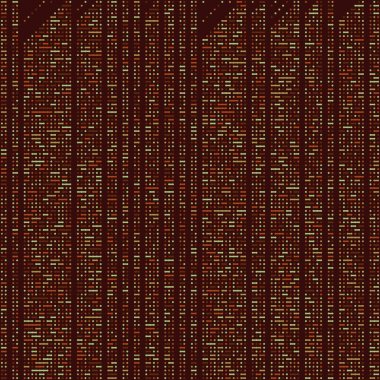 Kural 202 Komşuları 3 İlköğretim Hücresel Otomaton Rastgele tohum Örnek Uygulaması
