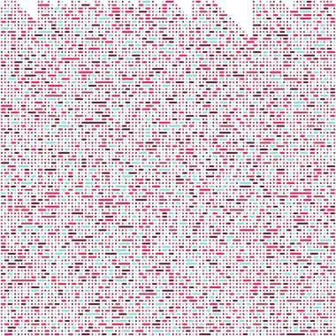 Kural 252 Komşuları 3 İlköğretim Hücresel Otomaton Rastgele tohum Örnek Uygulaması