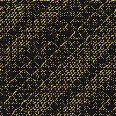 Kural 26 Komşular 3 İlköğretim Hücresel Otomaton Rastgele tohum Örnek Uygulaması