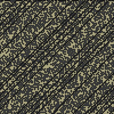 Kural 191 Komşuları 3 İlköğretim Hücresel Otomaton Rastgele tohum Örnek Uygulaması