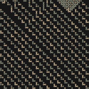 Kural 148 Komşuları 3 İlköğretim Hücresel Otomaton Rastgele tohum Örnek Uygulaması