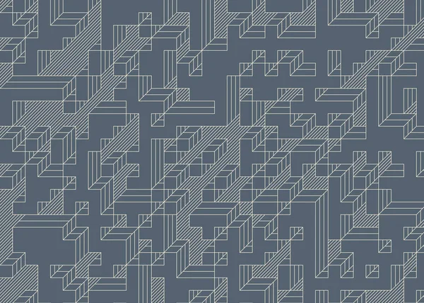 Edward Zajecs 2. Cubo 'nun 1971' deki uygulaması. Esasen 8 taştan oluşan bir Truchet fayans seti ve yerleştirme sanatı illüstrasyonu için kurallar.