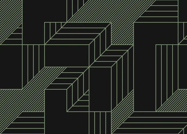 Edward Zajecs 2. Cubo 'nun 1971' deki uygulaması. Esasen 8 taştan oluşan bir Truchet fayans seti ve yerleştirme sanatı illüstrasyonu için kurallar.