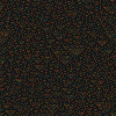 Kural 165 Komşuları 3 İlköğretim Hücresel Otomaton Rastgele tohum Örnek Uygulaması