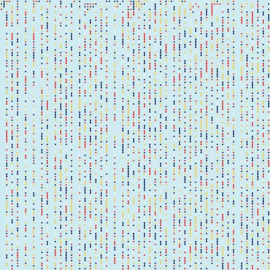 Kural 141 Komşuları 3 İlköğretim Hücresel Otomaton Rastgele tohum Örnek Uygulaması