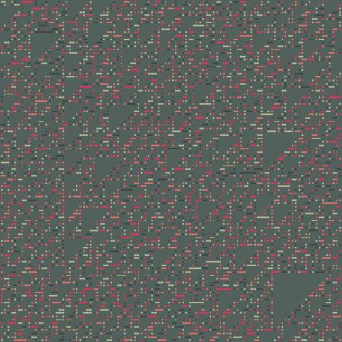 Kural 110 Komşuları 3 İlköğretim Hücresel Otomaton Rastgele tohum Örnek Uygulaması