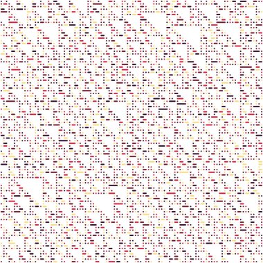 Kural 124 Komşuları 3 İlköğretim Hücresel Otomaton Rastgele tohum Örnek Uygulaması