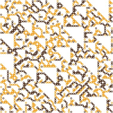Kural 60 Komşuları 3 İlköğretim Hücresel Otomaton Rastgele tohum Örnek Uygulaması
