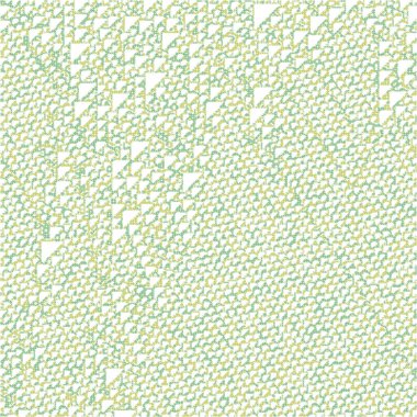 Kural 110 Komşuları 3 İlköğretim Hücresel Otomaton Rastgele tohum Örnek Uygulaması