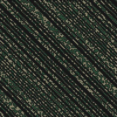 Kural 244 Komşuları 3 İlköğretim Hücresel Otomaton Rastgele tohum Örnek Uygulaması