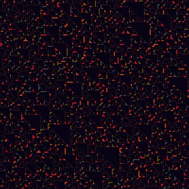 Kural 60 Komşuları 3 İlköğretim Hücresel Otomaton Rastgele tohum Örnek Uygulaması