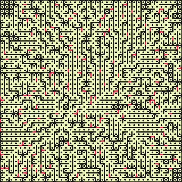 Albert Laszlo Barabasi Algorithmus Netzwerk Visualisierung Implementierung Illustration — Stockvektor