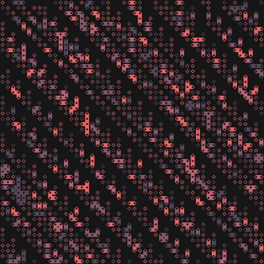 Kural 229 Komşuları 3 İlköğretim Hücresel Otomaton Rastgele tohum Örnek Uygulaması