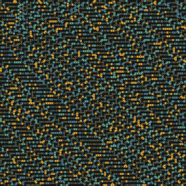 Kural 111 Komşuları 3 İlköğretim Hücresel Otomaton Rastgele tohum Örnek Uygulaması