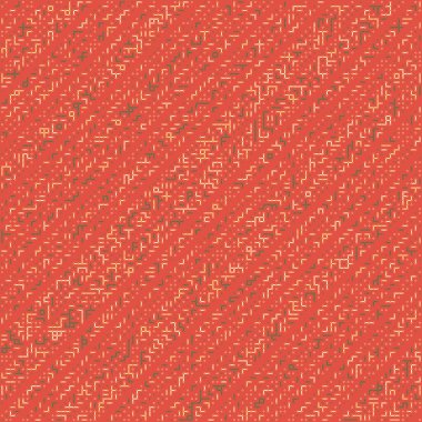 Kural 175 Komşuları 3 İlköğretim Hücresel Otomaton Rastgele tohum Örnek Uygulaması