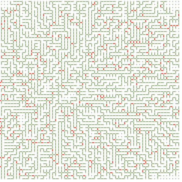 Obrázek Implementace Algoritmu Albert Laszlo Barabasi — Stockový vektor