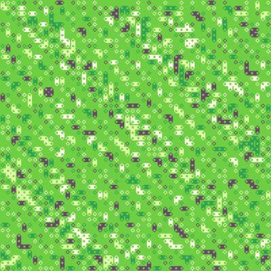 Kural 215 Komşuları 3 İlköğretim Hücresel Otomaton Rastgele tohum Örnek Uygulaması