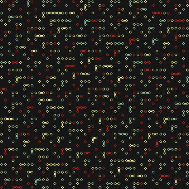 Kural 41 Komşuları 3 İlköğretim Hücresel Otomaton Rastgele tohum Örnek Uygulaması