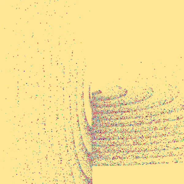 Εικόνα Εφαρμογής Αλγορίθμου Στροβιλισμού Θορύβου — Διανυσματικό Αρχείο