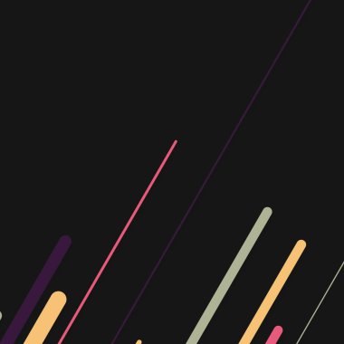 Rastgele Renk akış çizgileri resimlemesi