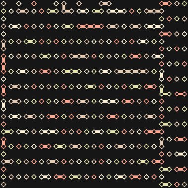 Kural 127 Komşuları 3 İlköğretim Hücresel Otomaton Rastgele tohum Örnek Uygulaması