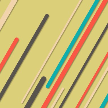 Rastgele Renk akış çizgileri resimlemesi