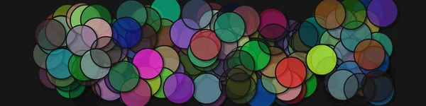 Cirklar Med Skuggor Generativ Konst Bakgrund Konst Illustration — Stock vektor