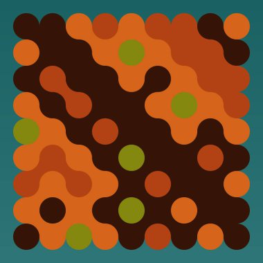 Çokrenkli kiremit bağlantı illüstrasyonuName