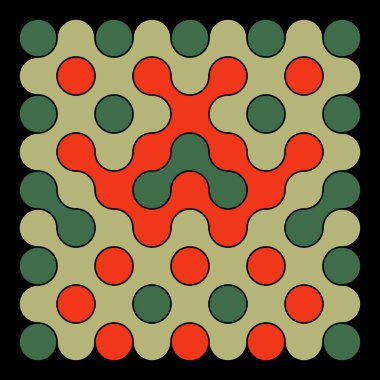 Çokrenkli kiremit bağlantı illüstrasyonuName