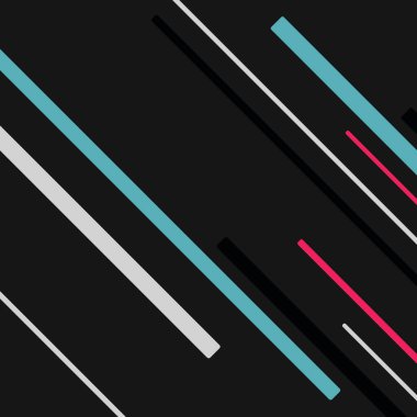 Rastgele Renk akış çizgileri resimlemesi