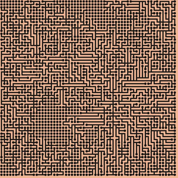 Иллюстрация Реализации Сетевой Визуализации Алгоритма Альберта Ласло Барабаси — стоковый вектор
