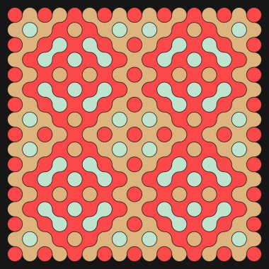 Çokrenkli kiremit bağlantı illüstrasyonuName