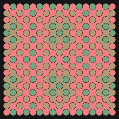 Çokrenkli kiremit bağlantı illüstrasyonuName