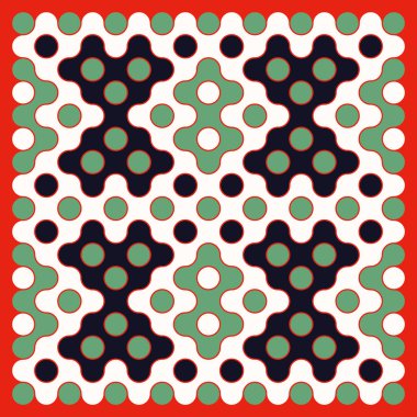 Çokrenkli kiremit bağlantı illüstrasyonuName