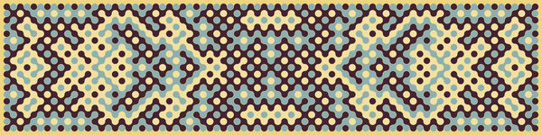 Multicolor truchet tiling connections illustration