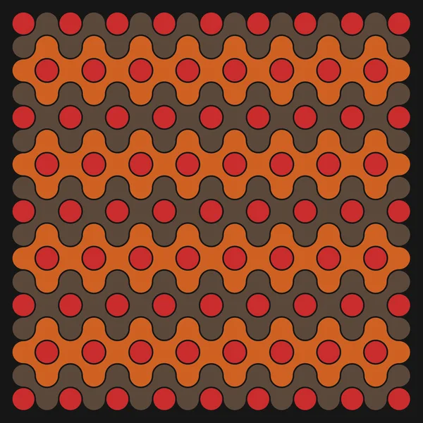 Multicolor Truchet Tegelverbindingen Illustratie — Stockvector