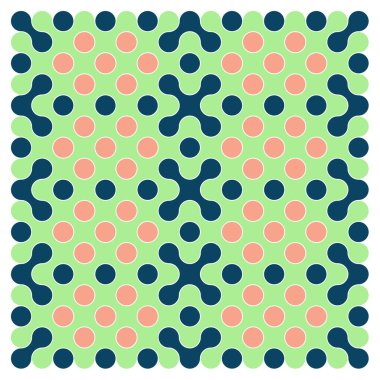 Çokrenkli kiremit bağlantı illüstrasyonuName