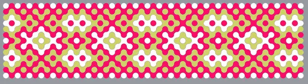 Multicolor Truchet Dlažba Připojení Ilustrace — Stockový vektor