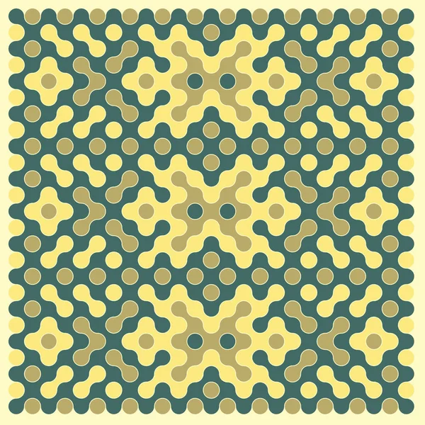 Multicolor Truchet Tiling Connections Illustration — Stock Vector