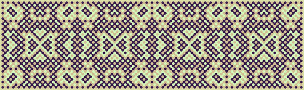 Multicolor truchet tiling connections illustration